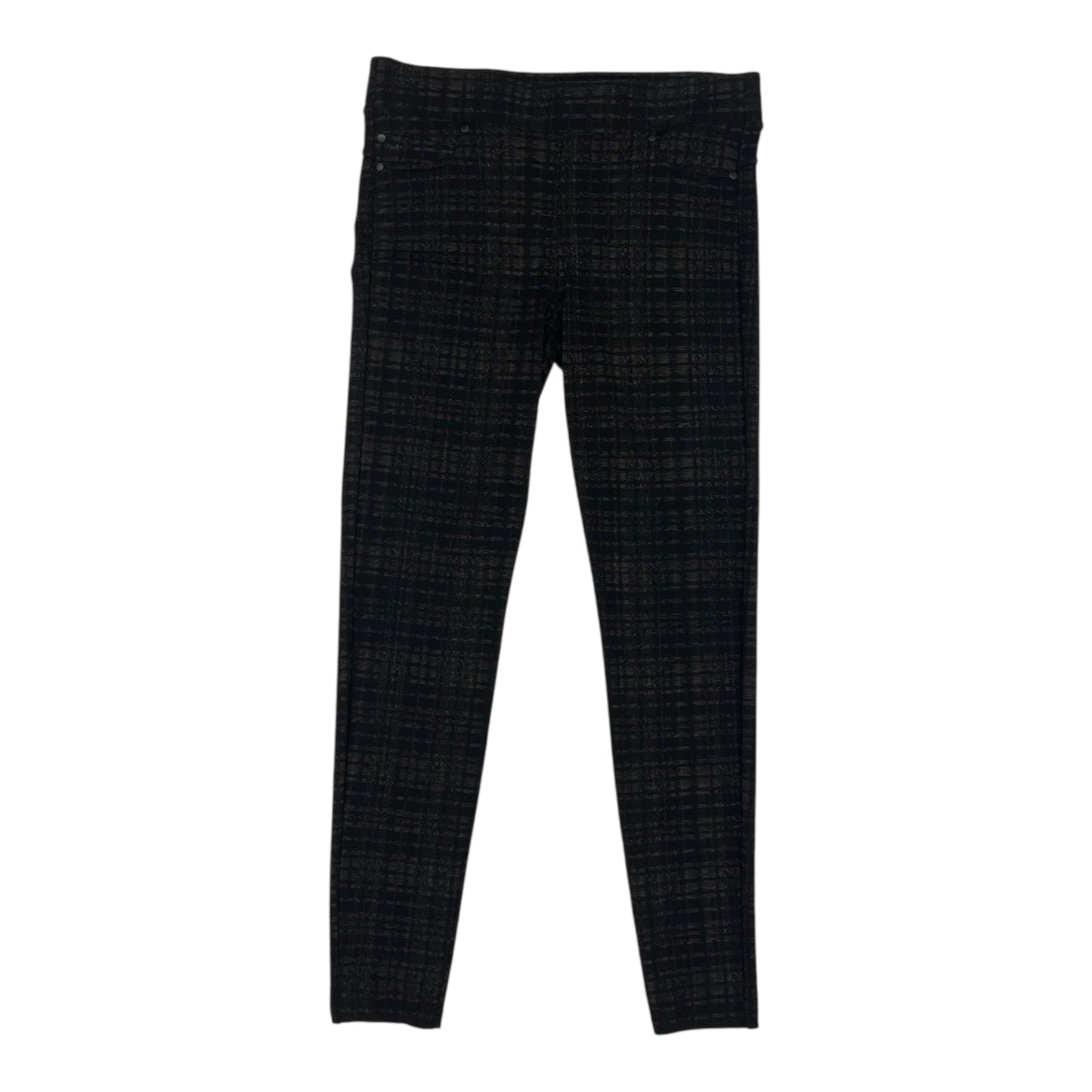 Pants Leggings By Liverpool In Black & Brown, Size:10