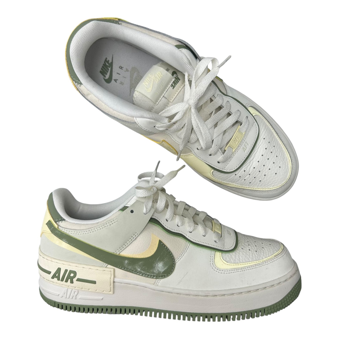 Shoes Sneakers By Nike In Green & White, Size:12.5