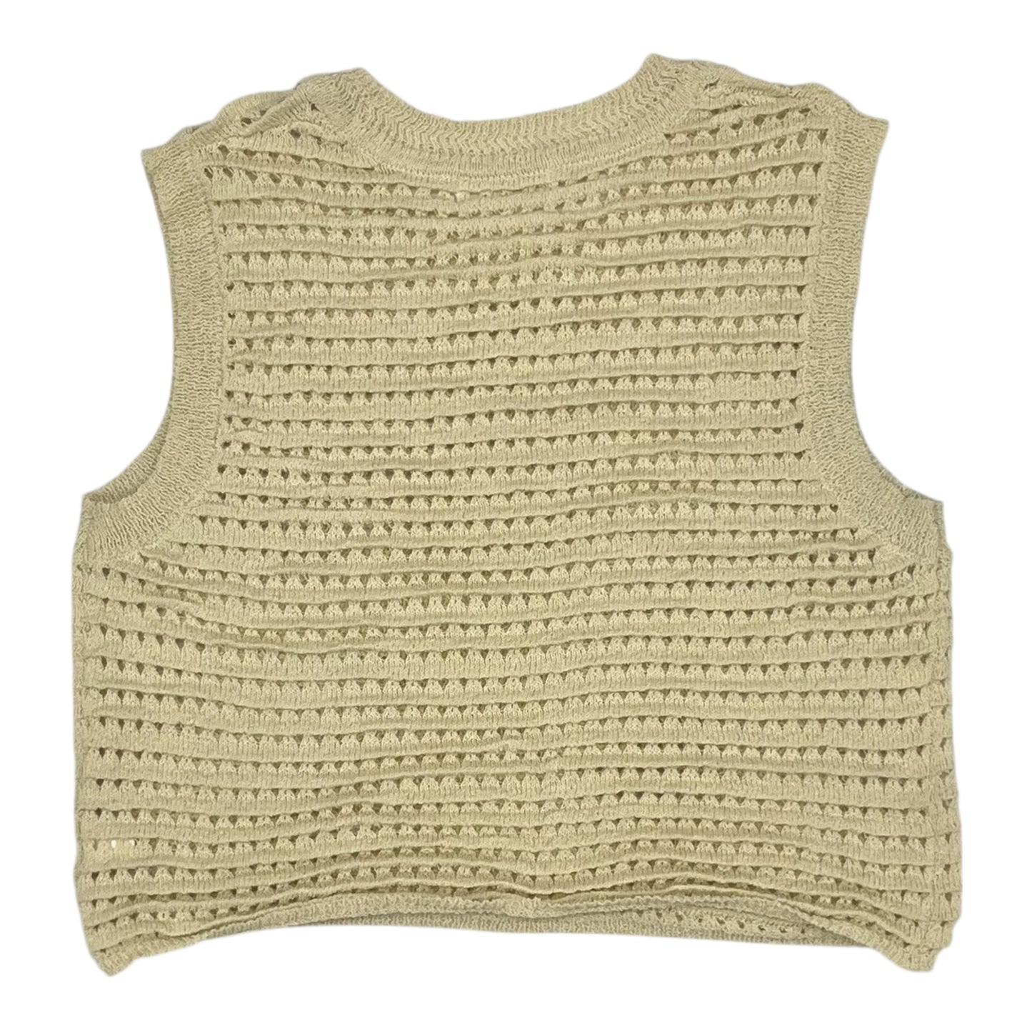 Vest Sweater By By Together In Cream, Size:M