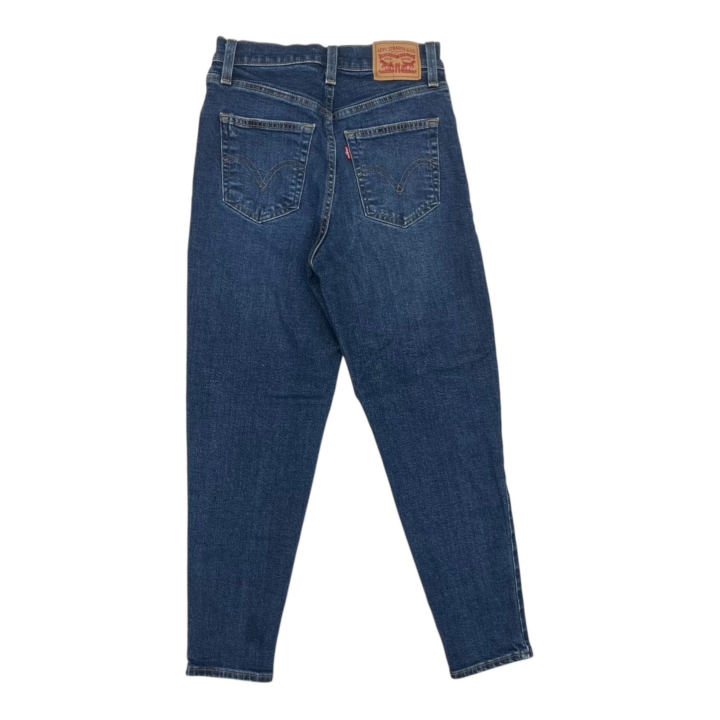 Jeans Straight By Levis In Blue Denim, Size:2