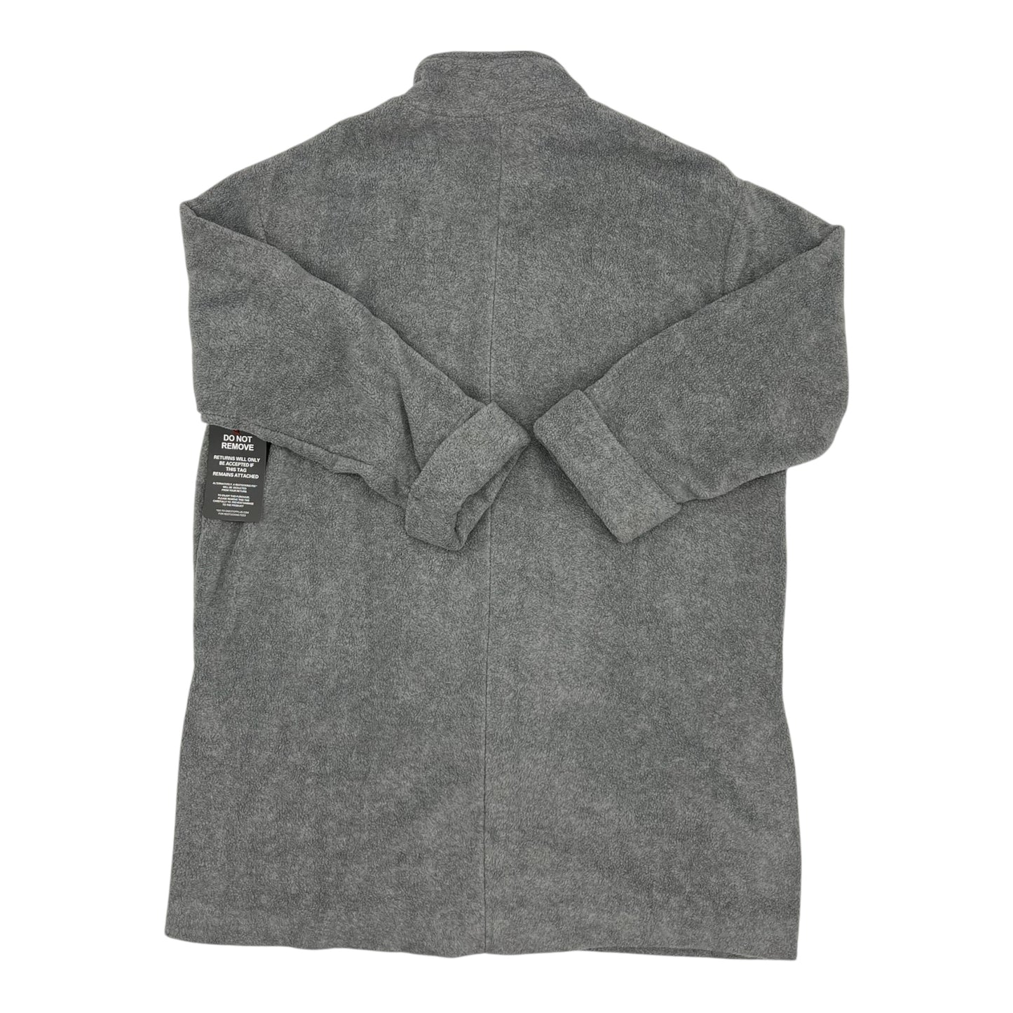Jacket Fleece By Roamans In Grey, Size:L