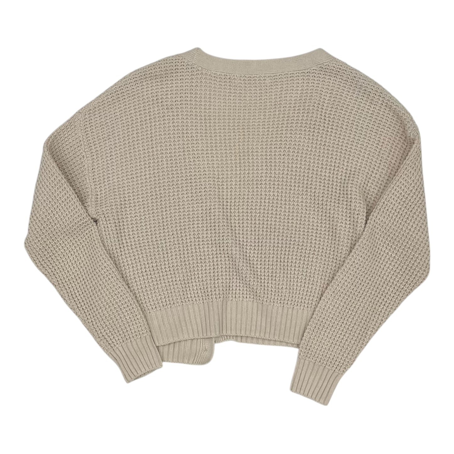 Sweater Cardigan By Moon And Madison In Tan, Size:S