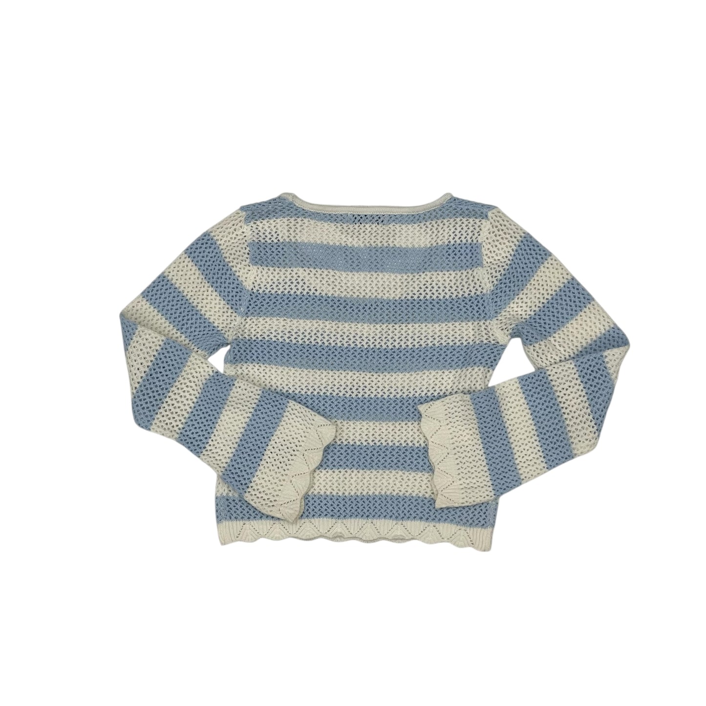 Sweater By Francesca’S In Blue & Cream, Size:Xs