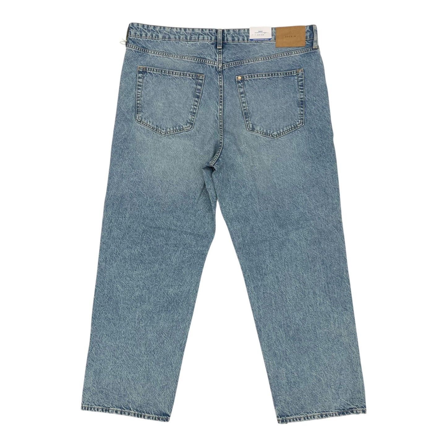 Jeans Wide Leg By H&M In Blue Denim, Size:18