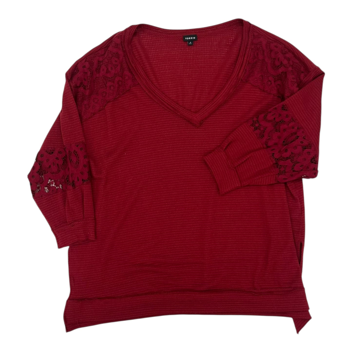 Sweater By Torrid In Red, Size:4X