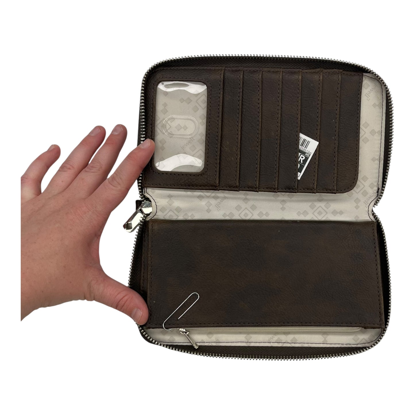 Wallet By Jewell In Brown, Size:Large