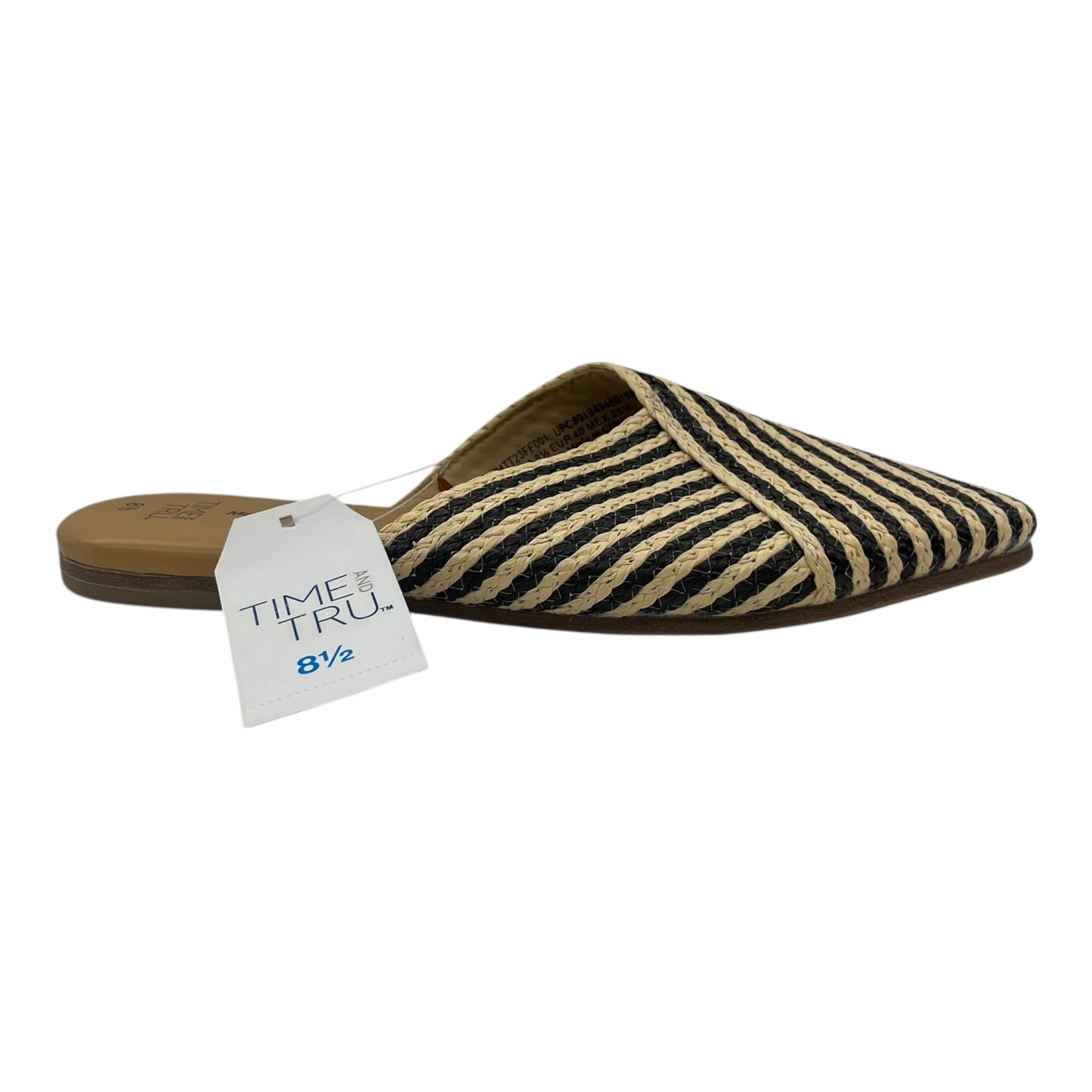 Shoes Flats By Time And Tru In Black & Tan, Size:8.5