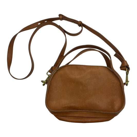 Handbag Leather By Madewell In Tan, Size:Small