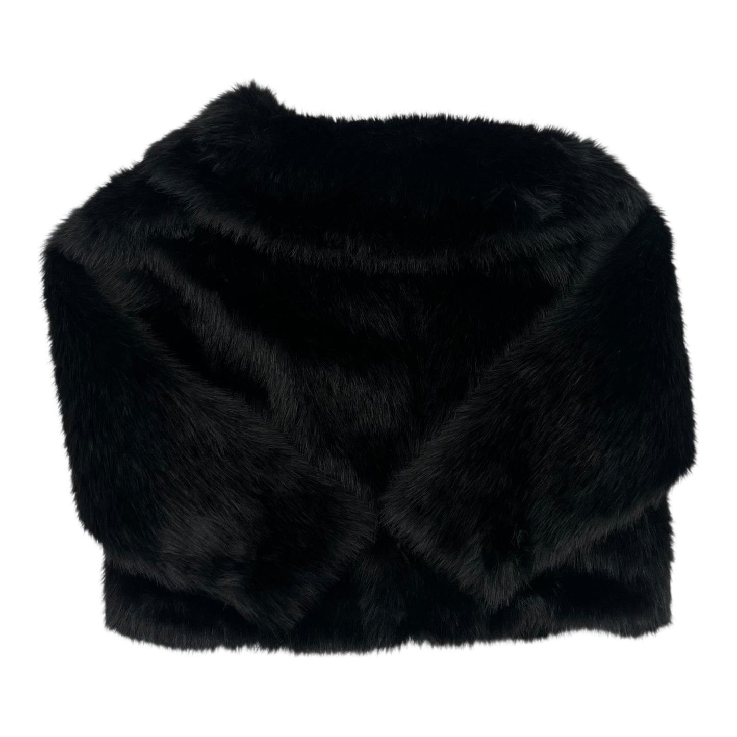 Coat Faux Fur & Sherpa By Simply Vera In Black, Size:M
