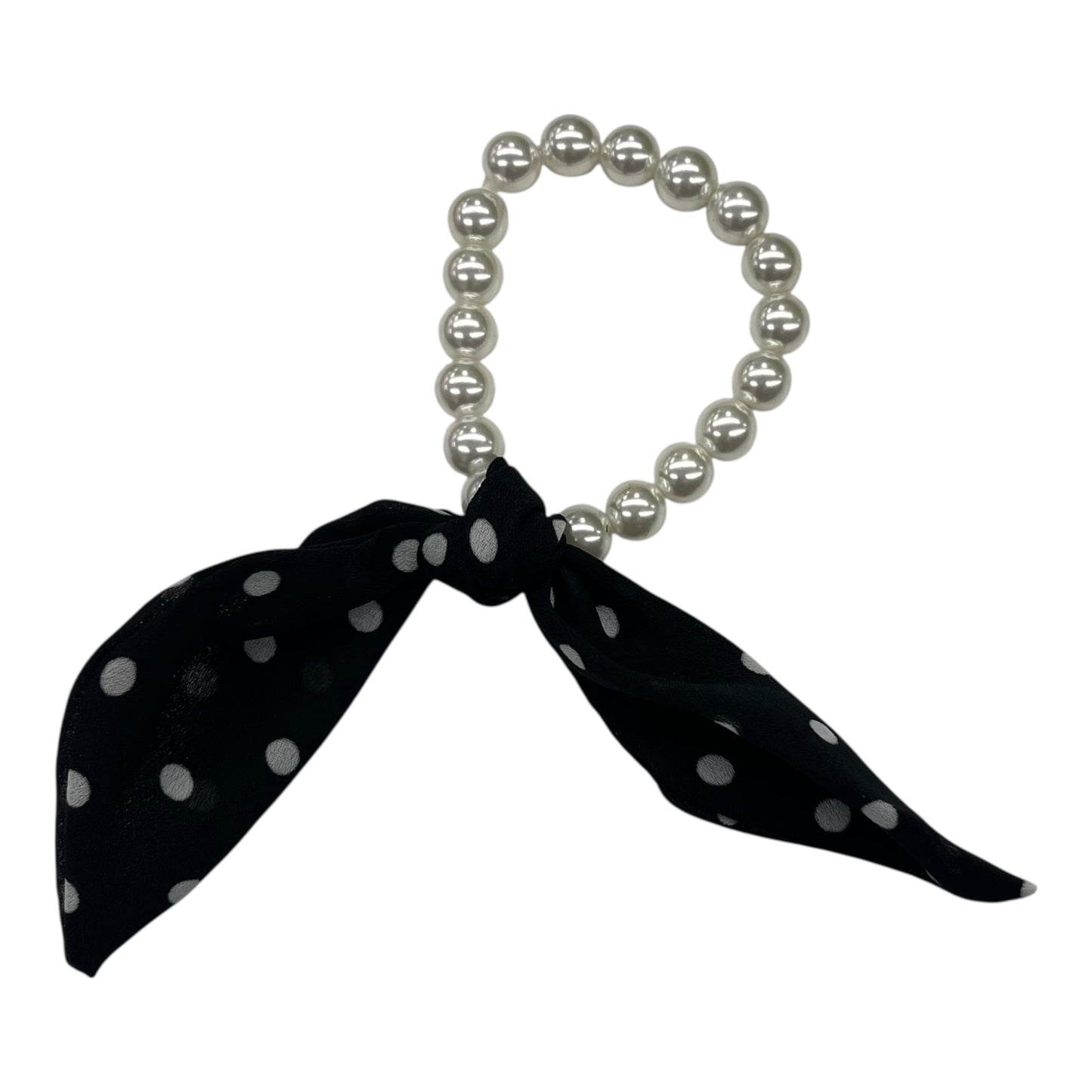 BRACELET BEADED by CLOTHES MENTOR In BLACK & WHITE