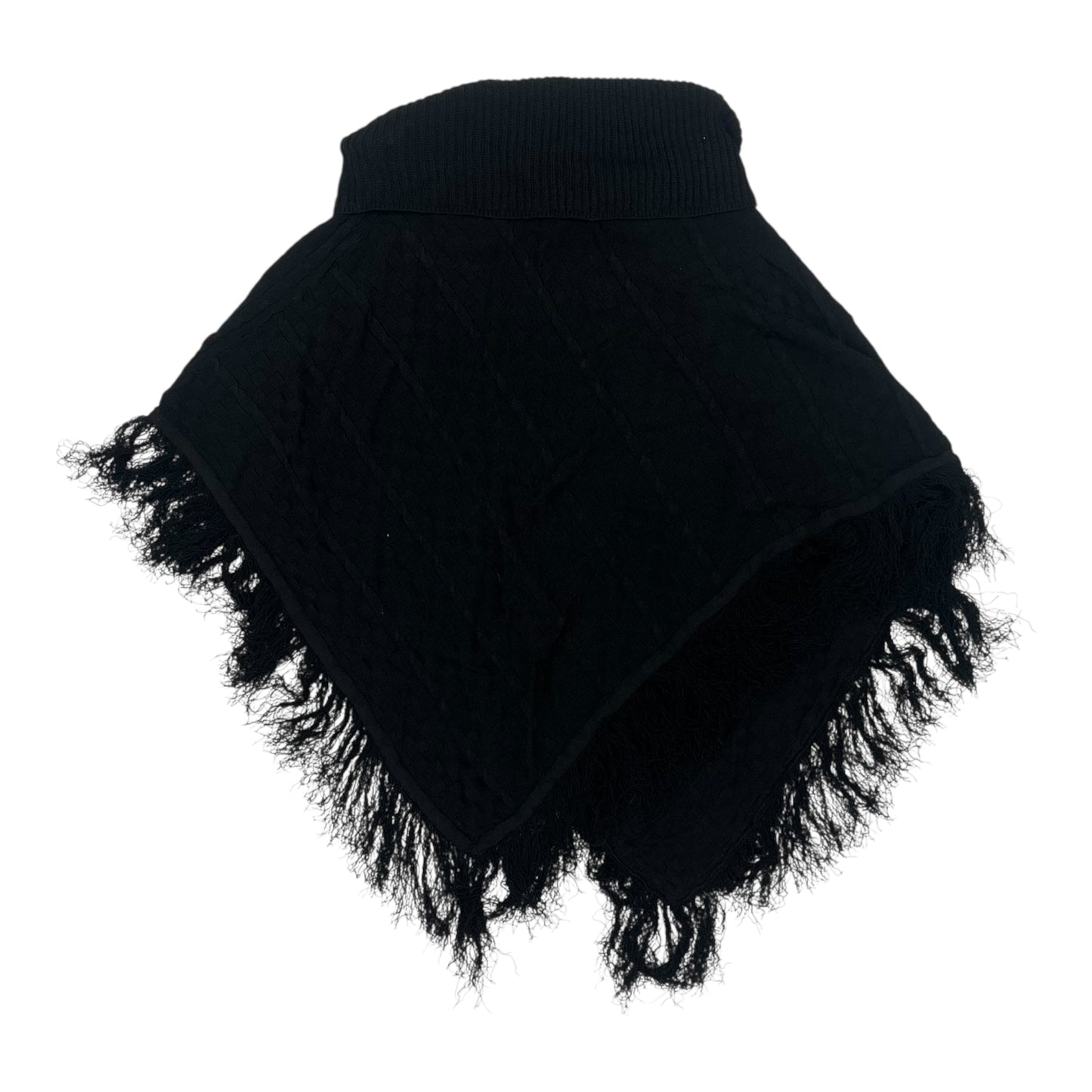 Poncho By Clothes Mentor In Black, Size:L