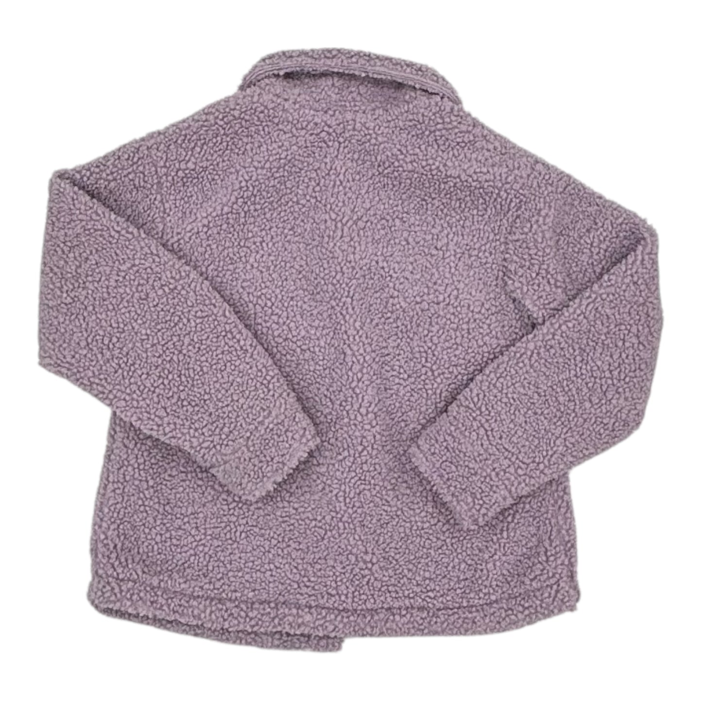 Jacket Faux Fur & Sherpa By Haute Monde In Purple, Size:M