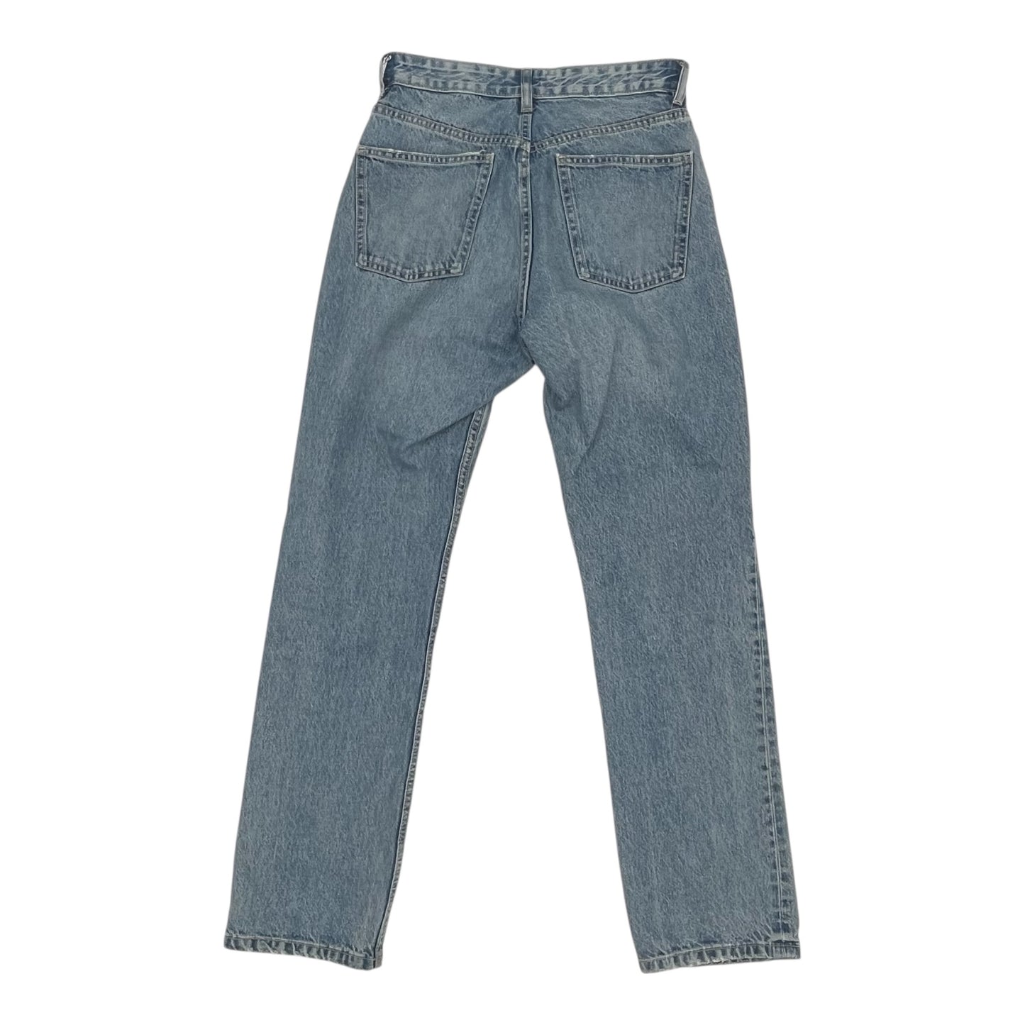 Jeans Straight By Zara In Blue Denim, Size:6