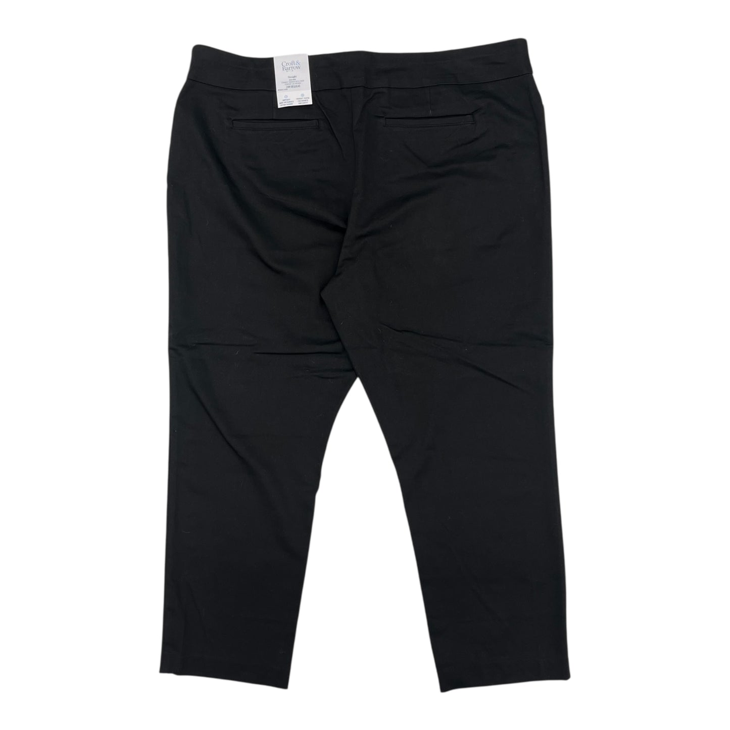 Pants Chinos & Khakis By Croft And Barrow In Black, Size:24