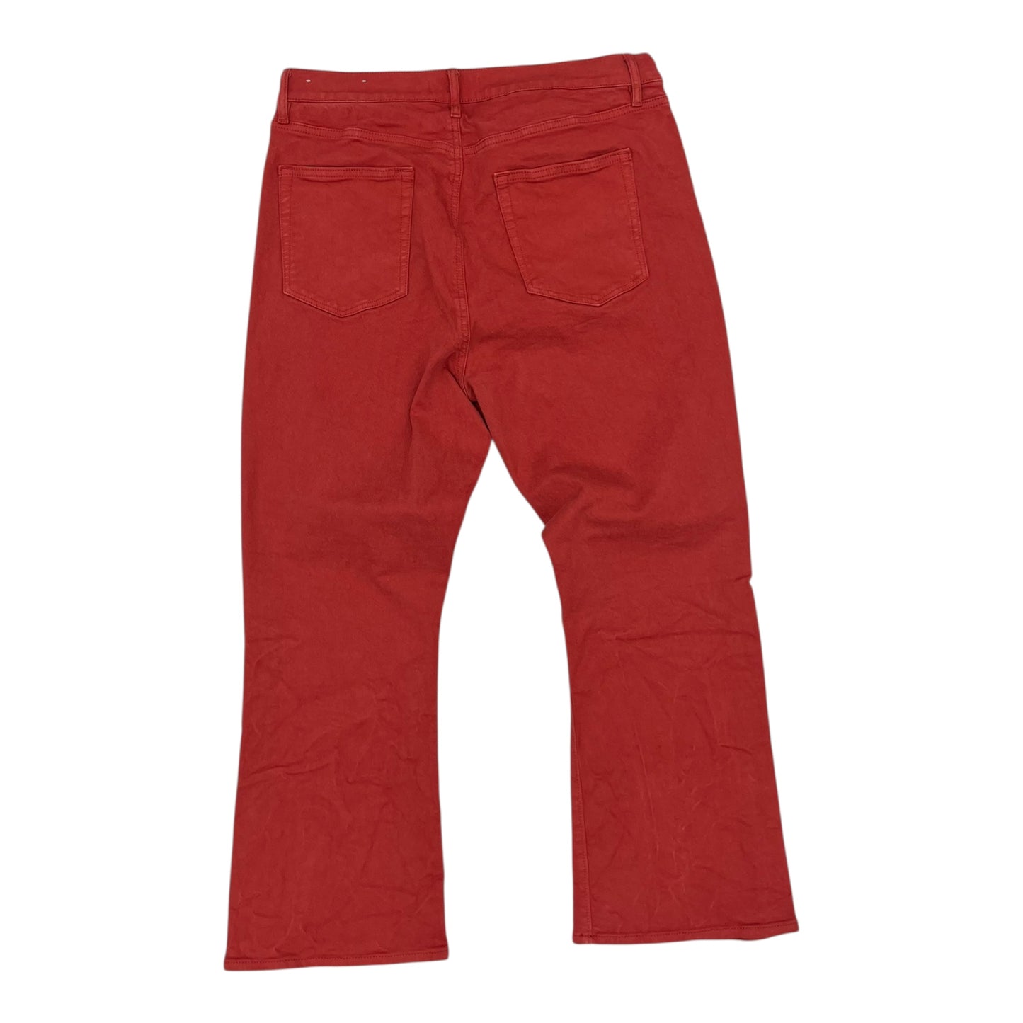 Jeans Cropped By Loft In Orange, Size:12