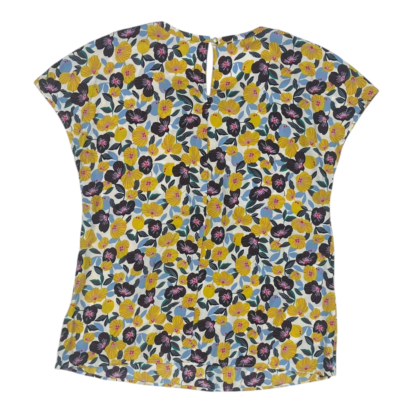 Top Ss By Boden In Blue & Yellow, Size:12
