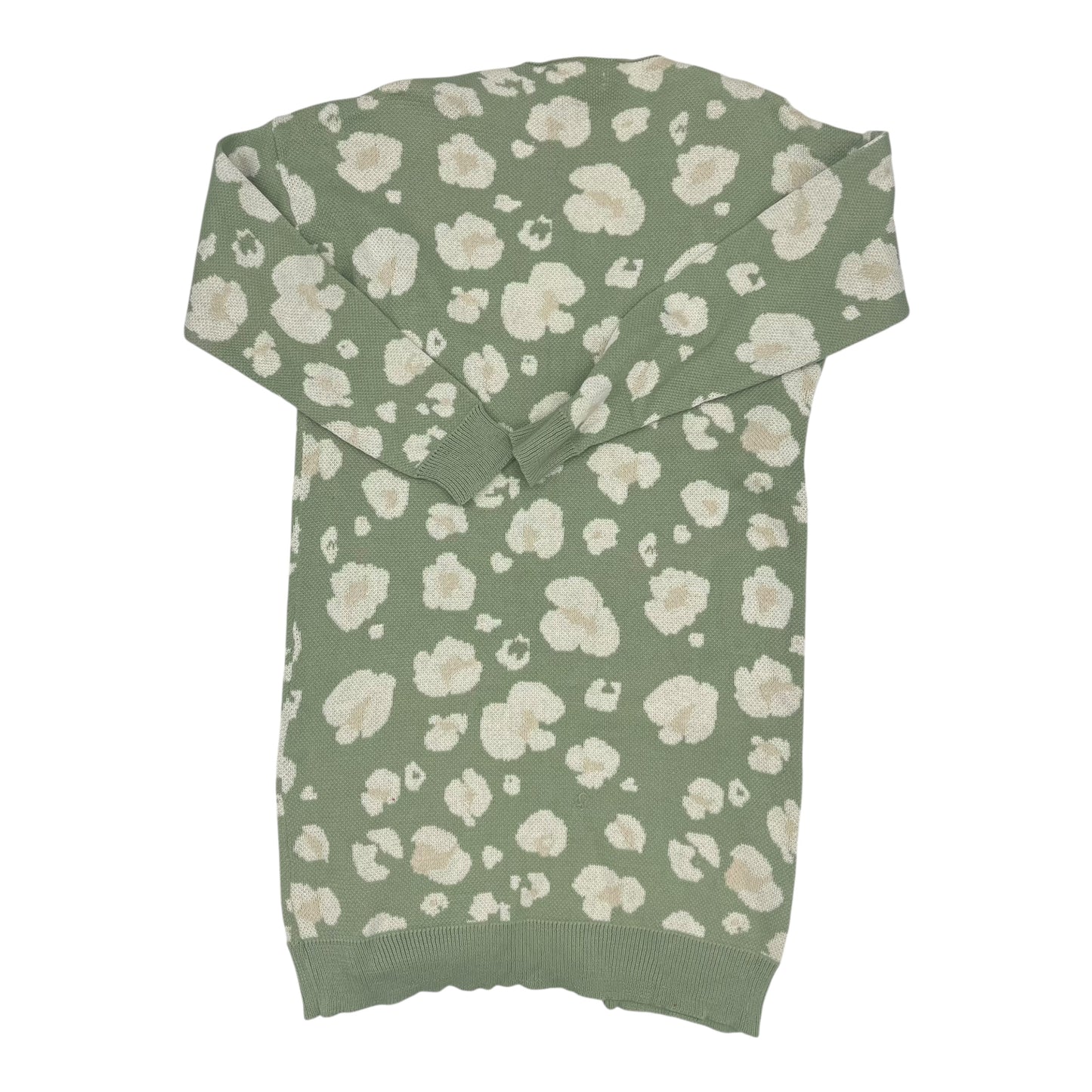 Sweater Cardigan By Andree By Unit In Green, Size:1X