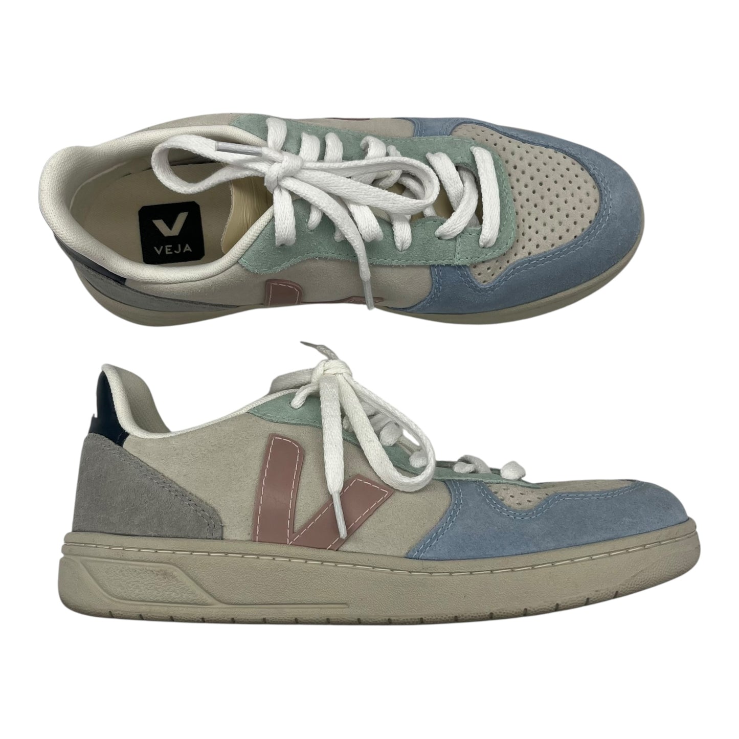 Shoes Sneakers By Cma In Blue & Tan, Size:6