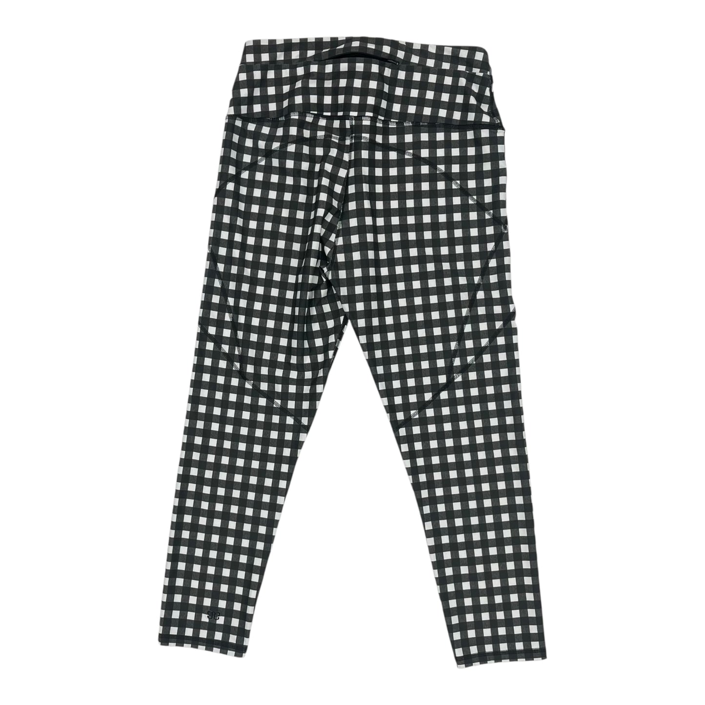 Athletic Leggings By Cmc In Black & White, Size:L