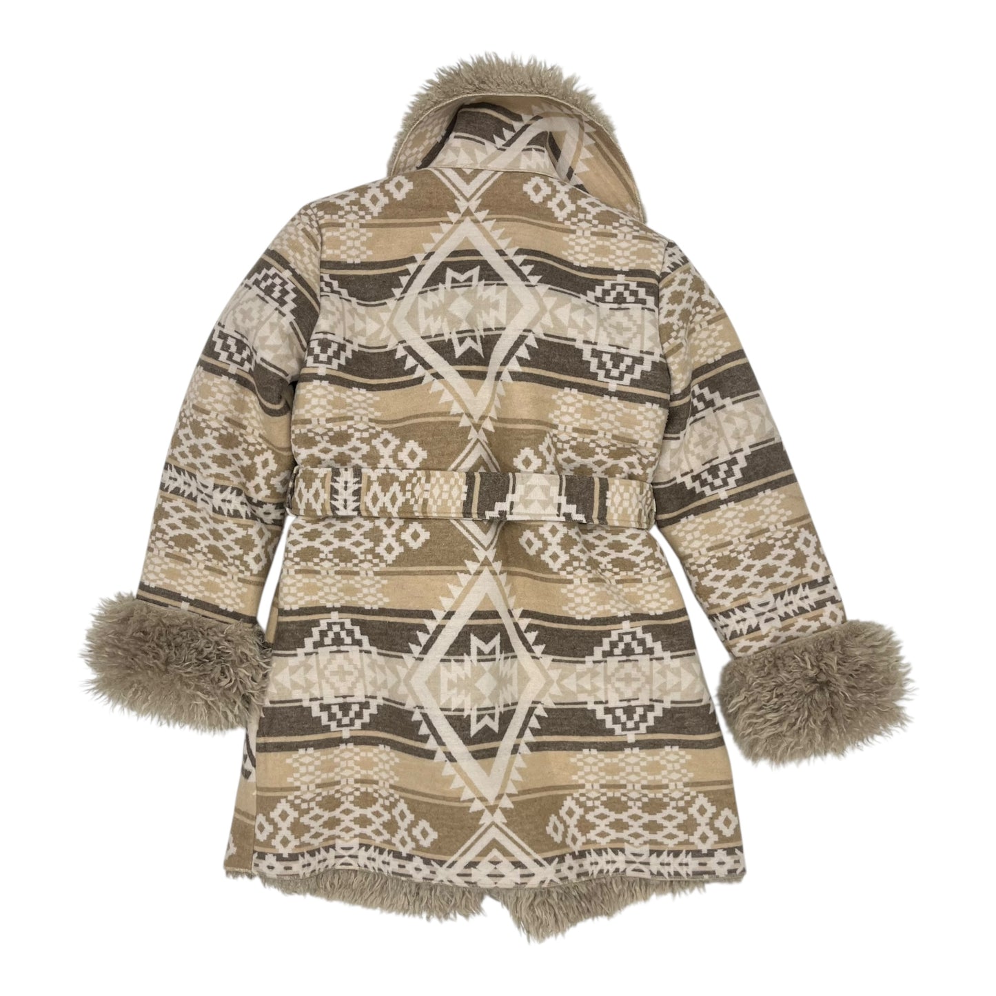 Jacket Faux Fur & Sherpa By Blue B In Tan, Size:M