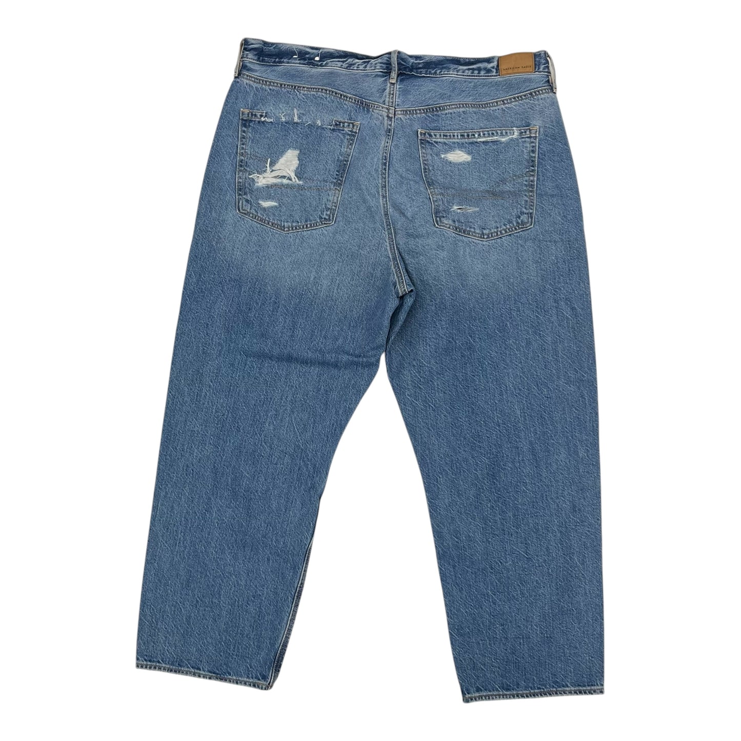 Jeans Boyfriend By American Eagle In Blue Denim, Size:16