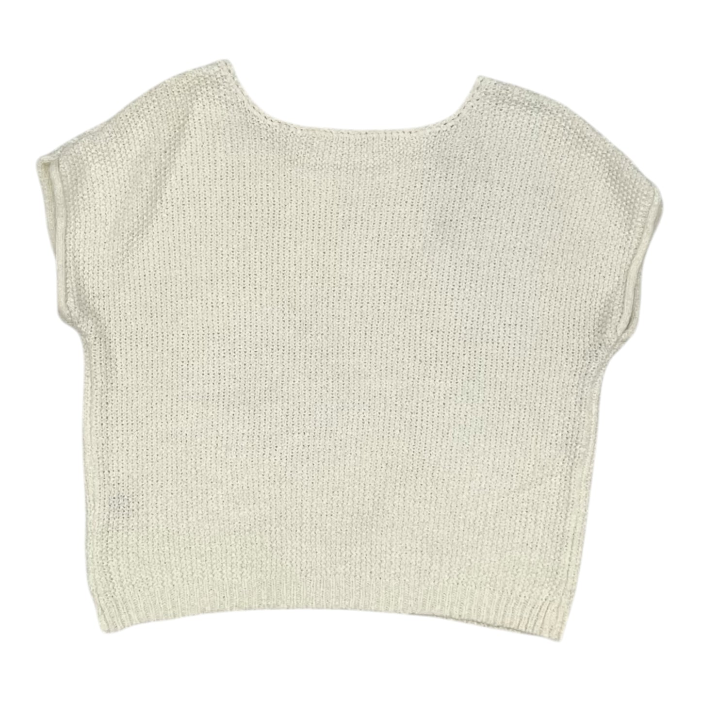 Vest Sweater By Moon And Madison In Blue & Cream, Size:Xs