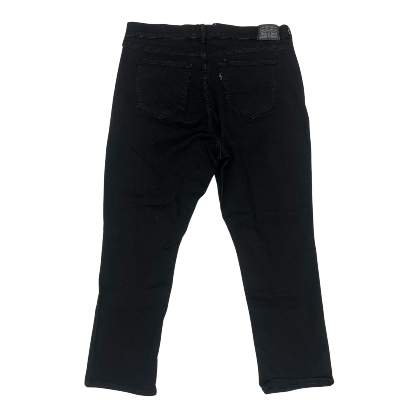 Jeans Skinny By Levis In Black Denim, Size:18