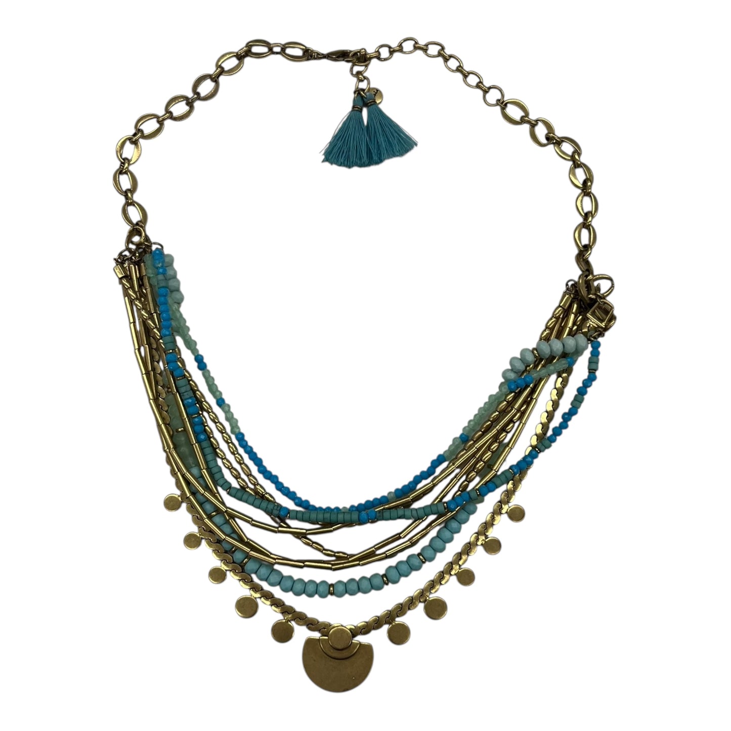 NECKLACE LAYERED by STELLA AND DOT In BLUE & GOLD
