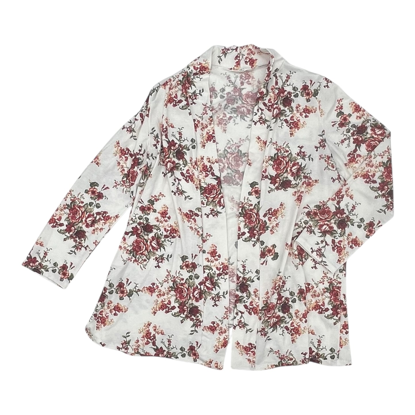 Cardigan By Blumin In Floral Print, Size:3X
