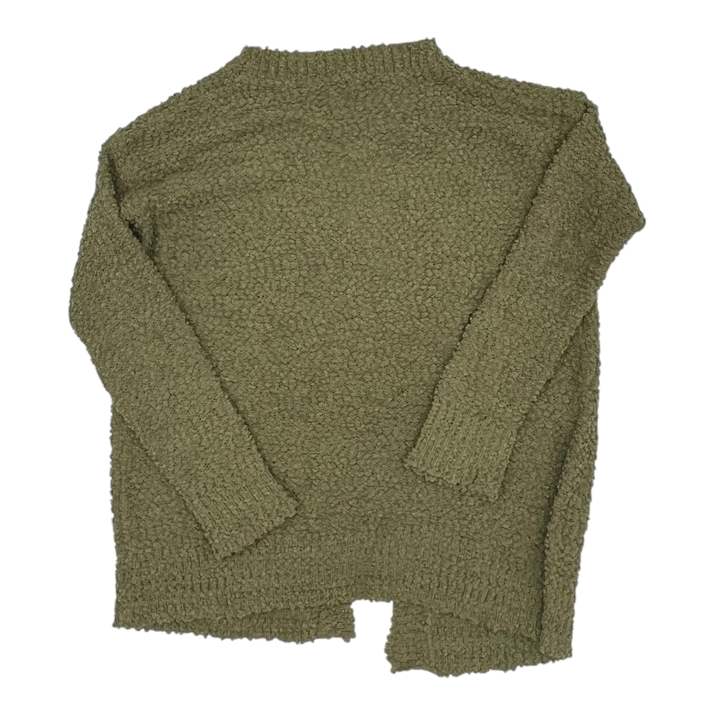 Sweater Cardigan By Racheal Mentor In Green, Size:1X