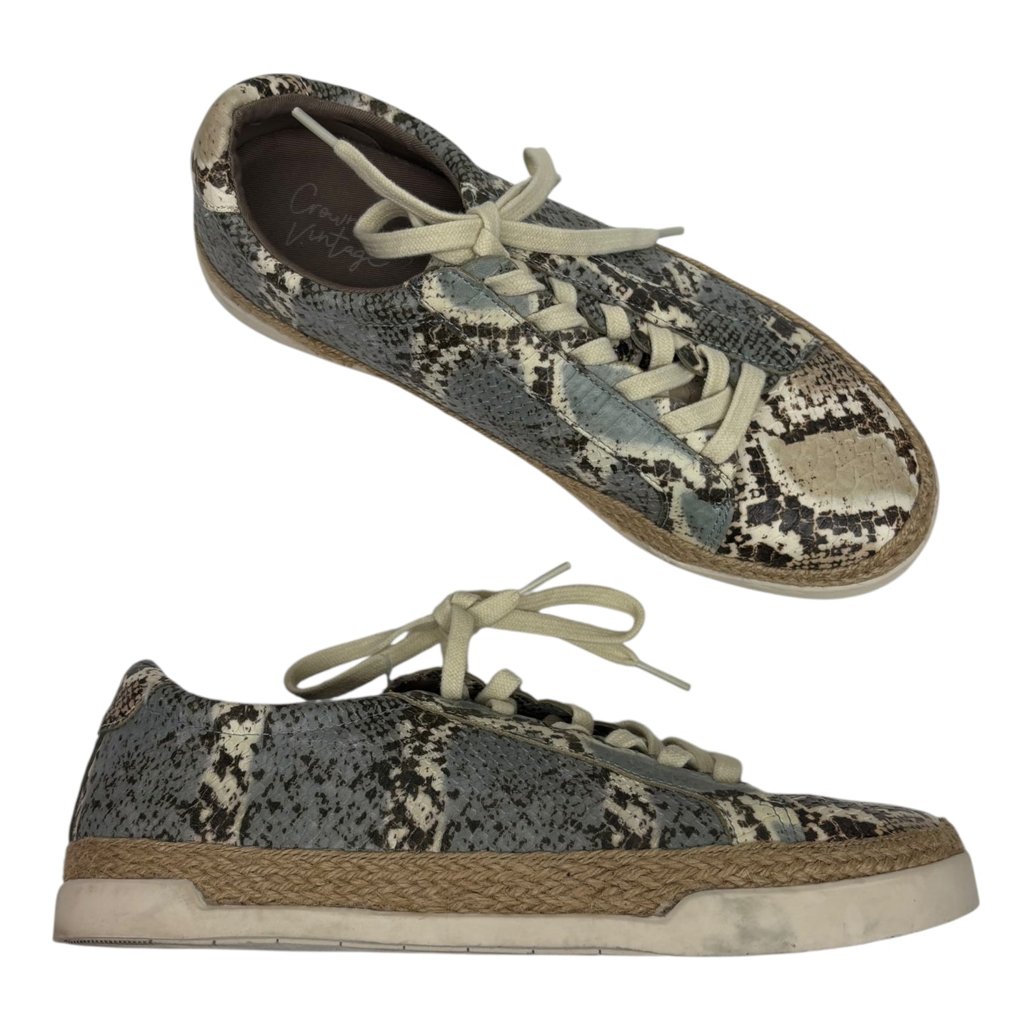 Shoes Sneakers By Crown Vintage In Snakeskin Print, Size:9
