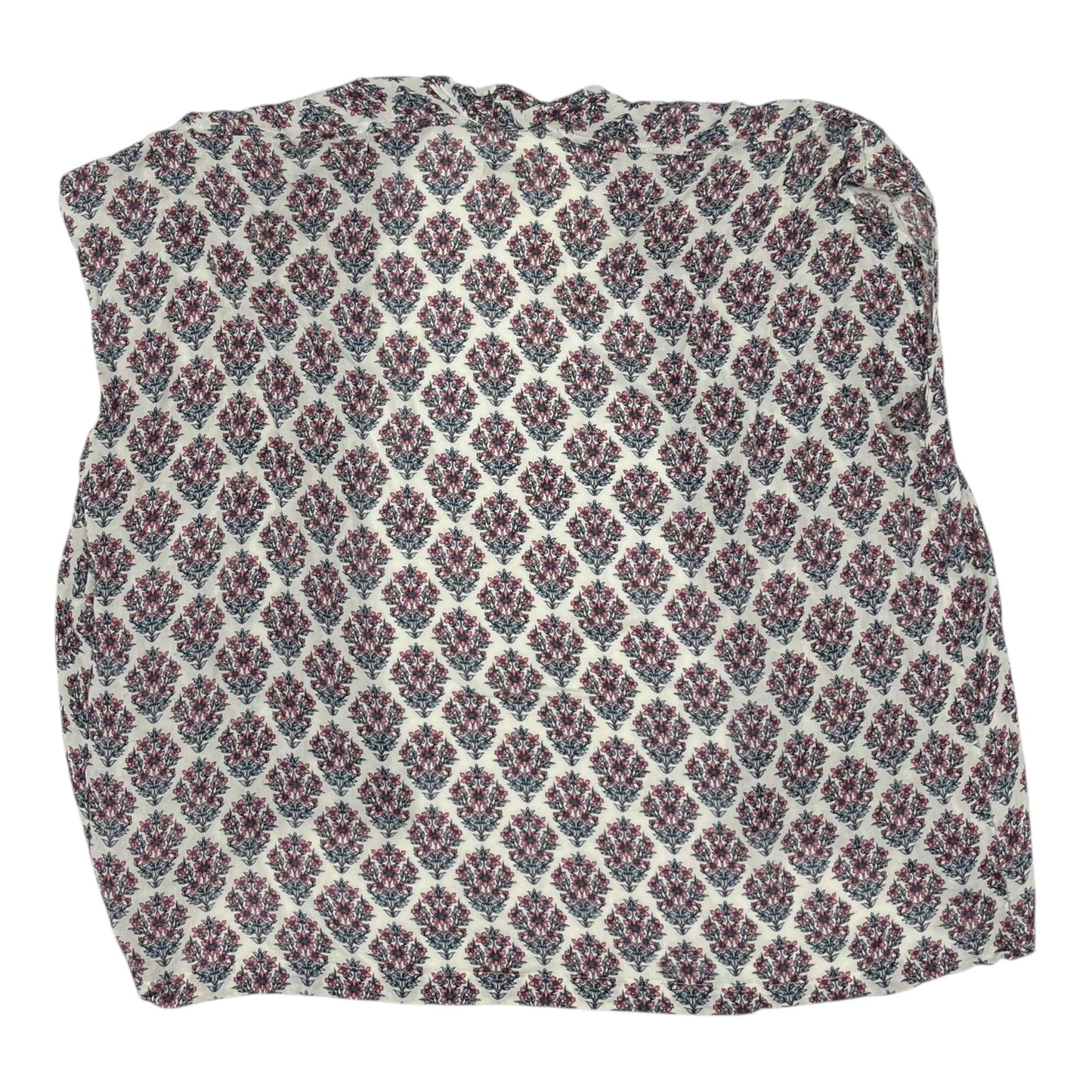 Cardigan By Loft In Cream & Pink, Size:Xs