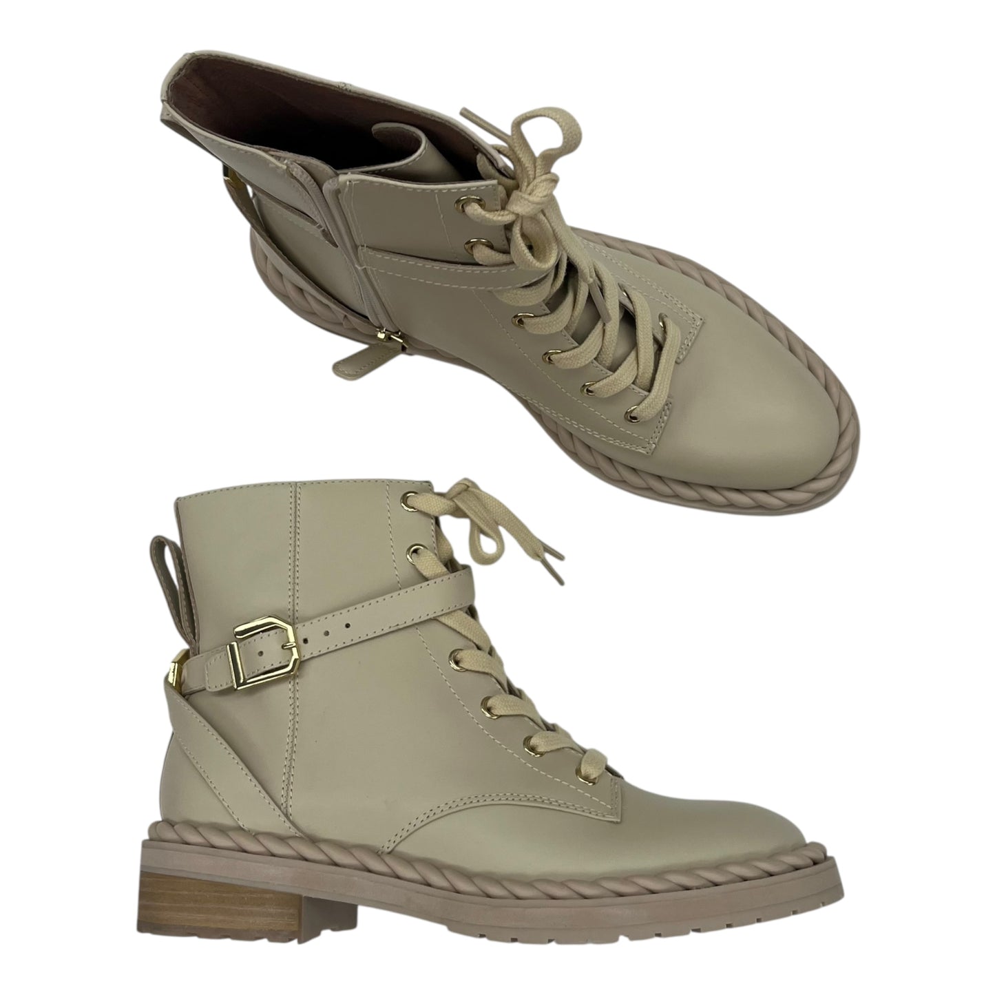 Boots Leather By Louise Et Cie In Tan, Size:8