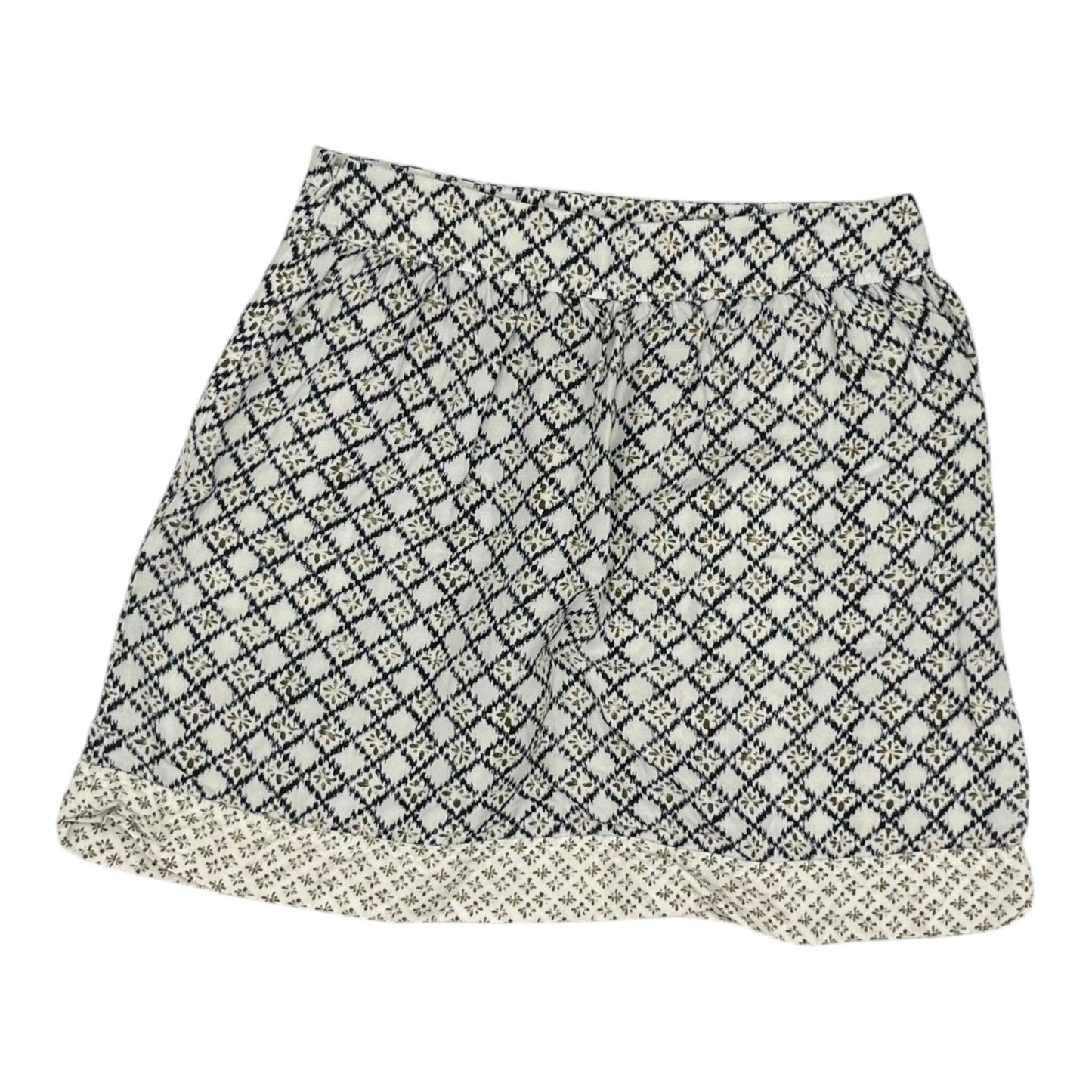 Skirt Mini & Short By Loft In Blue & White, Size:6