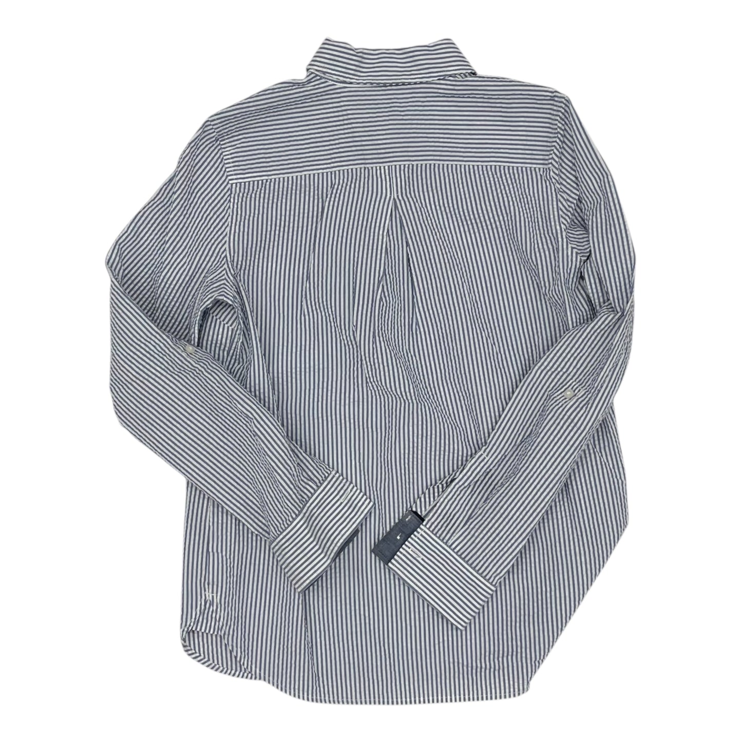 Blouse 3/4 Sleeve By Tommy Hilfiger In Blue & White, Size:S