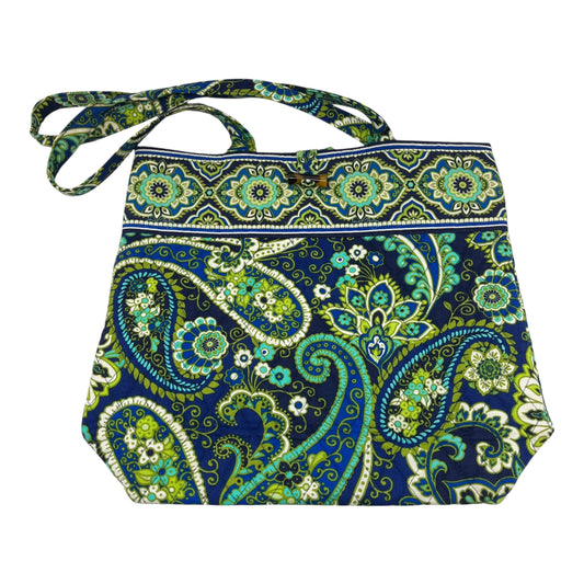 Tote By Vera Bradley In Blue & Green, Size:Medium