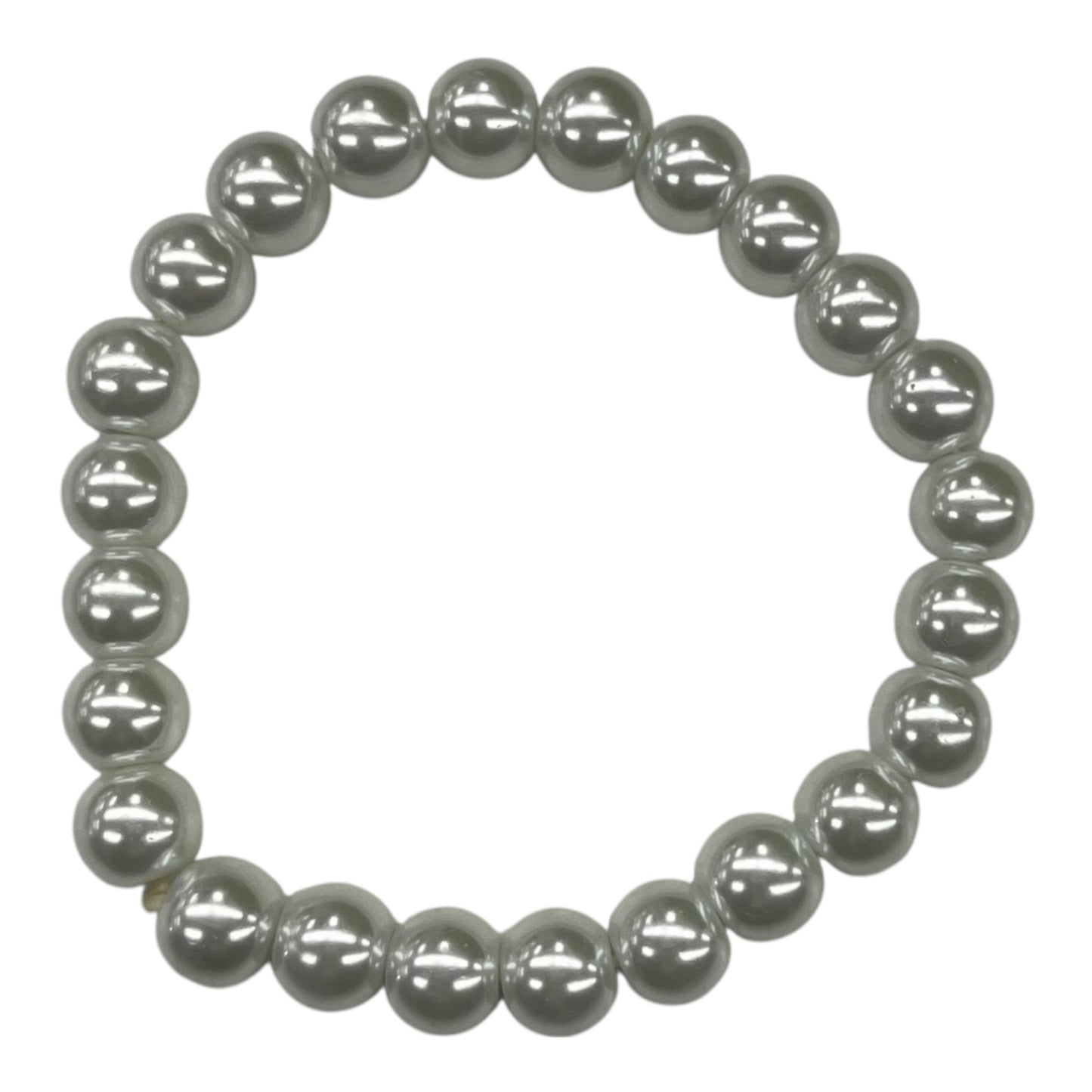 Bracelet Beaded By Clothes Mentor In White, Size:02 Piece Set