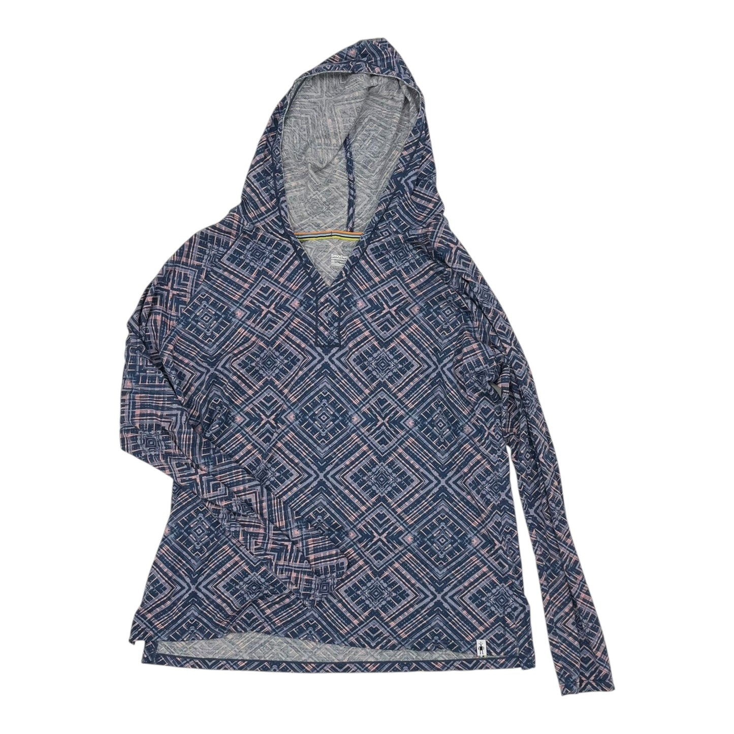 Top Ls By Smartwool In Blue, Size:Xl