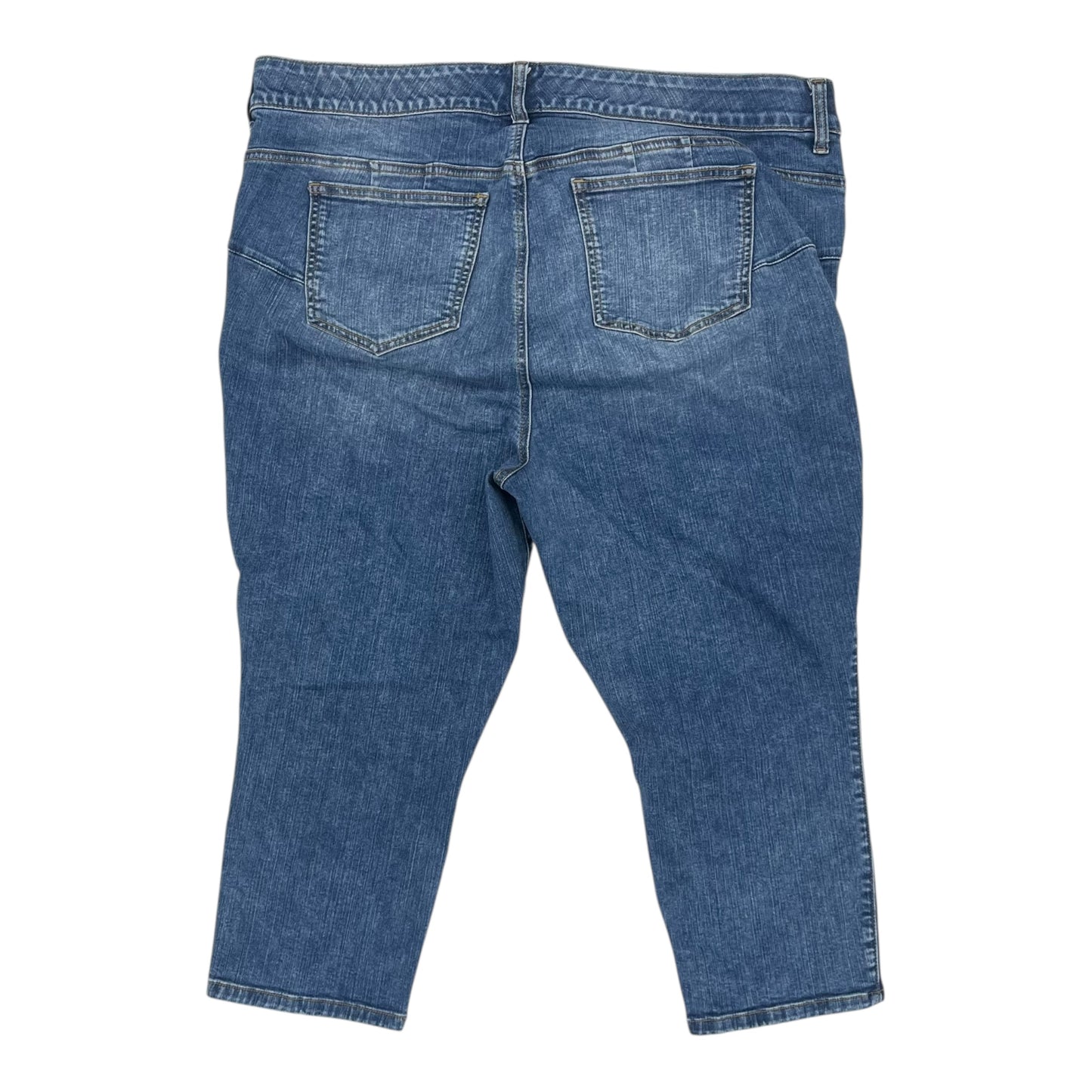 Jeans Cropped By Torrid In Blue Denim, Size:22