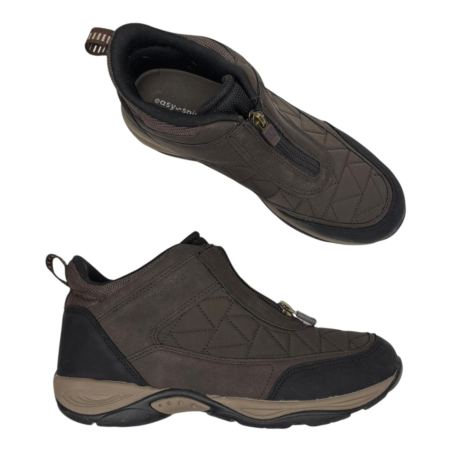 Boots Ankle Flats By Easy Spirit In Brown, Size:8