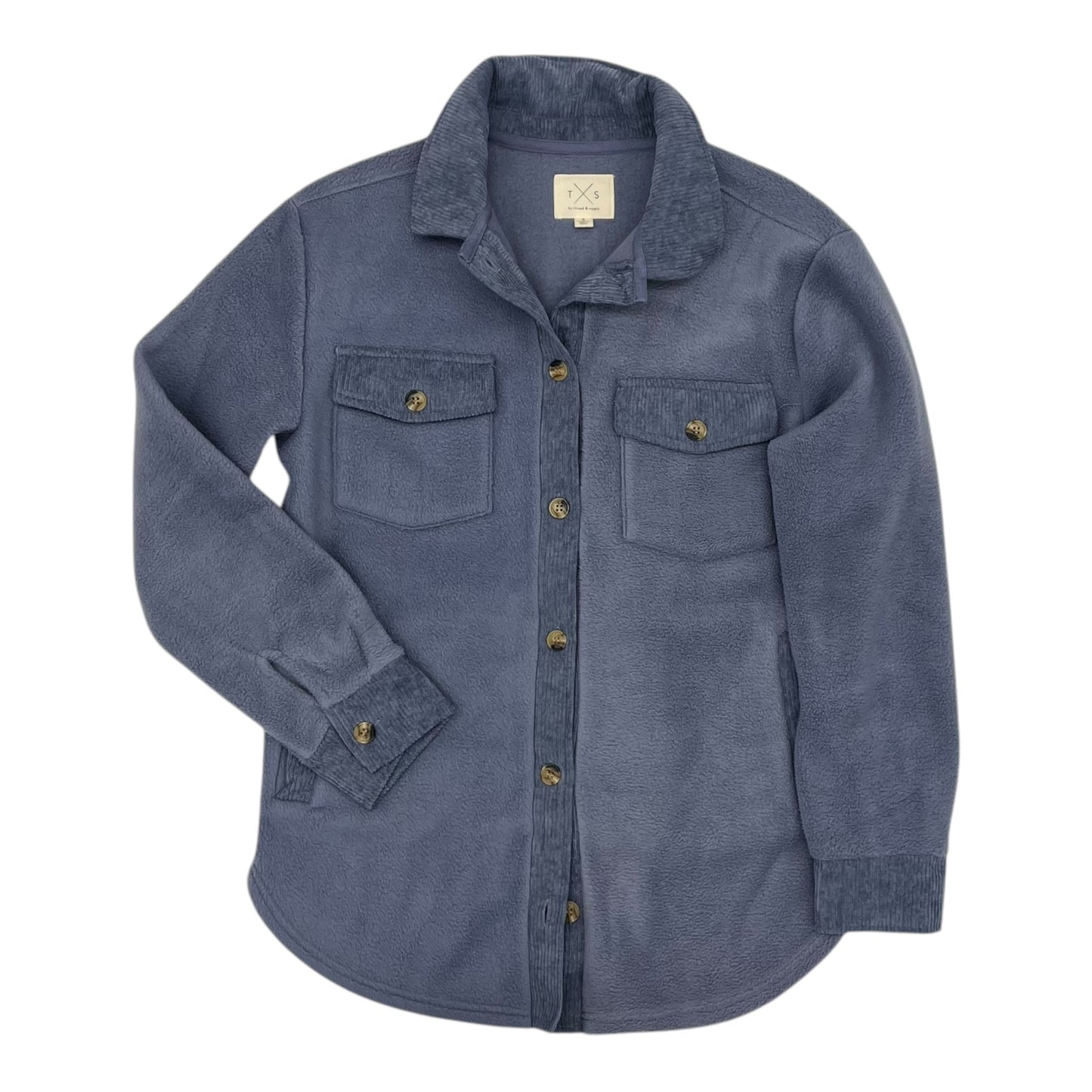 Jacket Fleece By Thread And Supply In Blue, Size:S