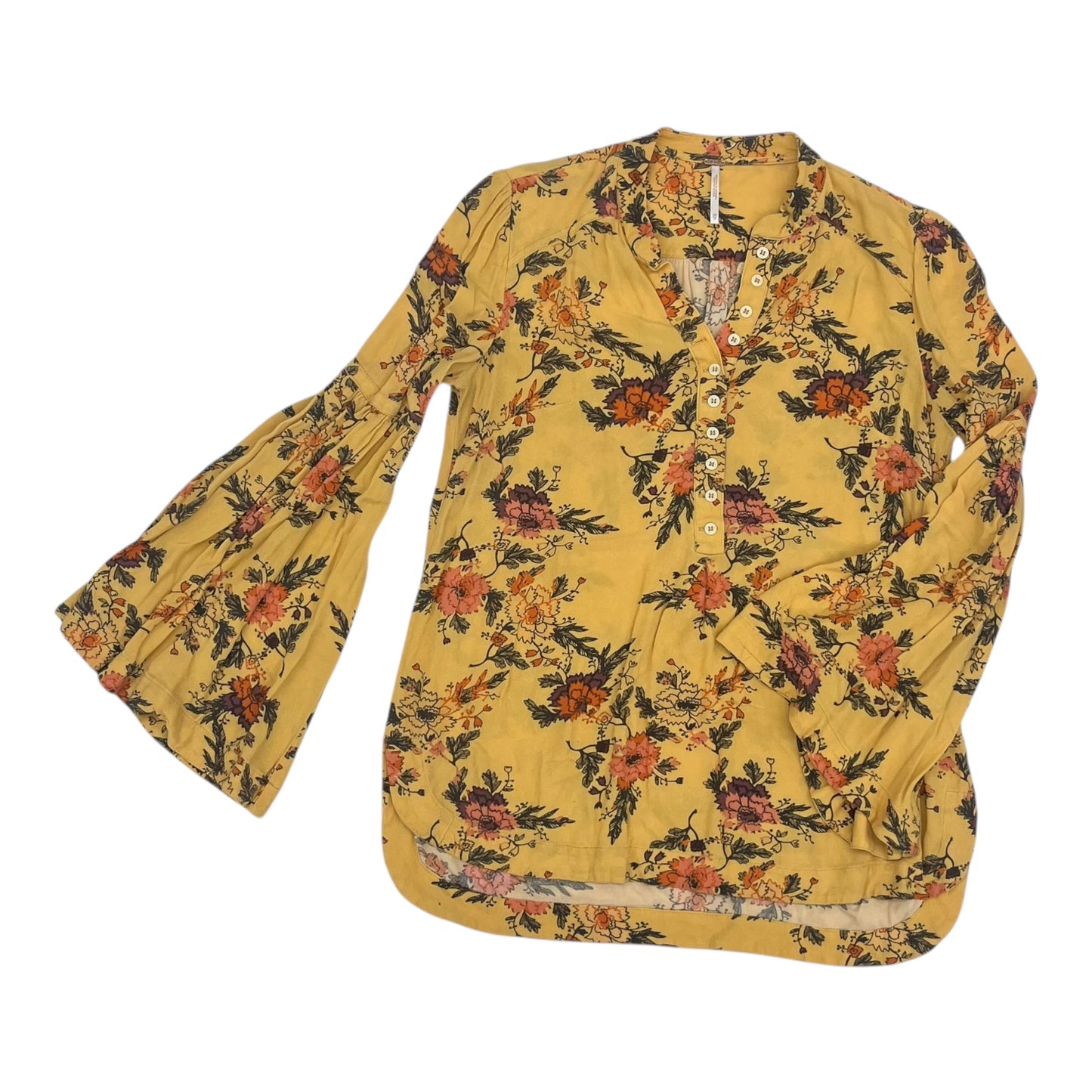 Top Ls By Free People In Yellow, Size:Xs