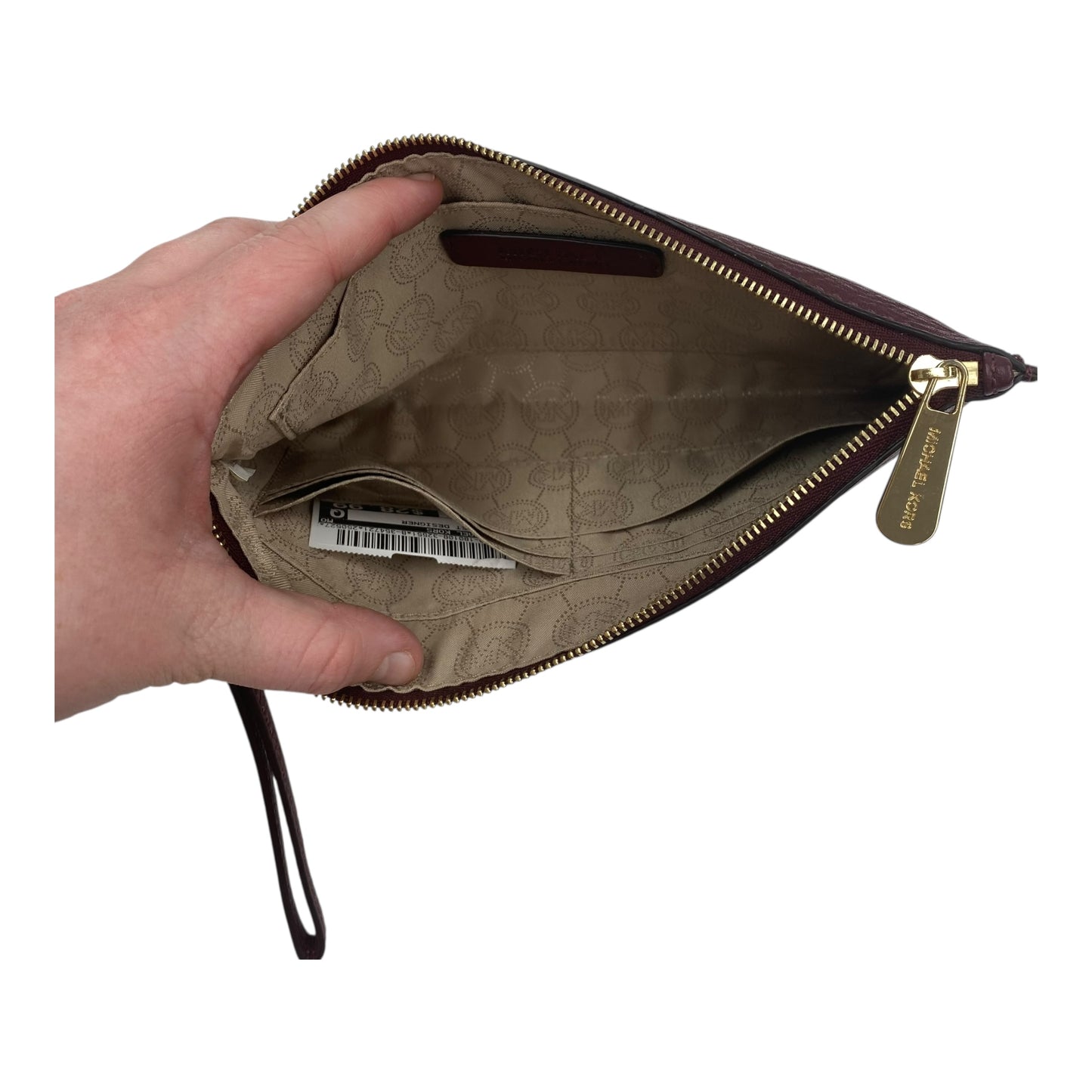 Wristlet Designer By Michael Kors In Maroon, Size:Medium