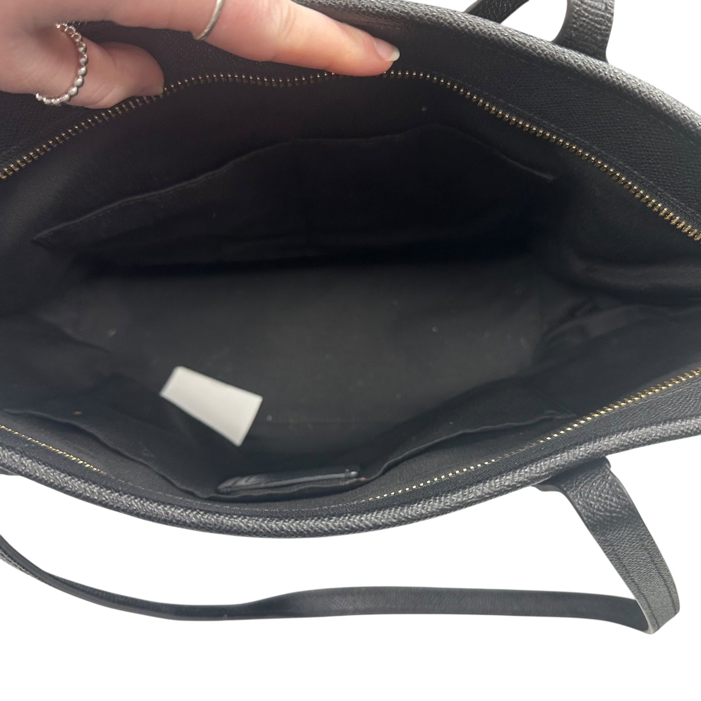 Handbag Designer By Coach In Black, Size:Medium
