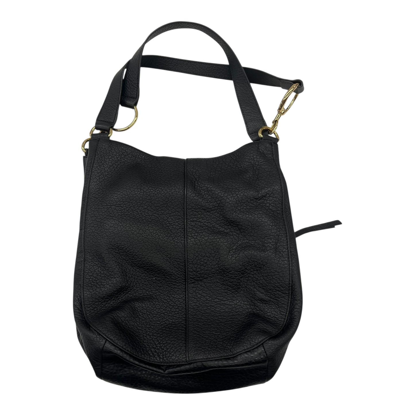 Handbag Leather By Vince Camuto In Black, Size:Medium