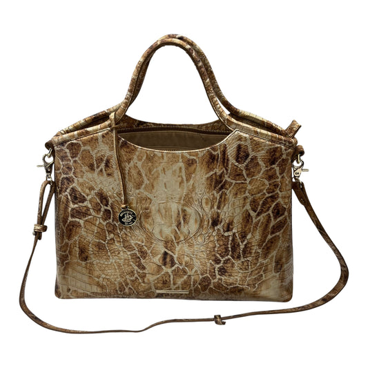 Handbag Designer By Brahmin In Tan, Size:Large