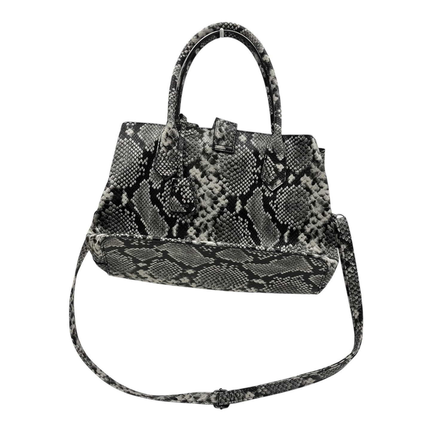 Handbag By Aldo In Snakeskin Print, Size:Medium
