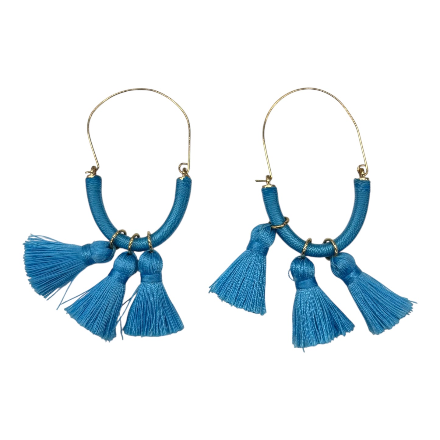 EARRINGS HOOP by CLOTHES MENTOR In BLUE