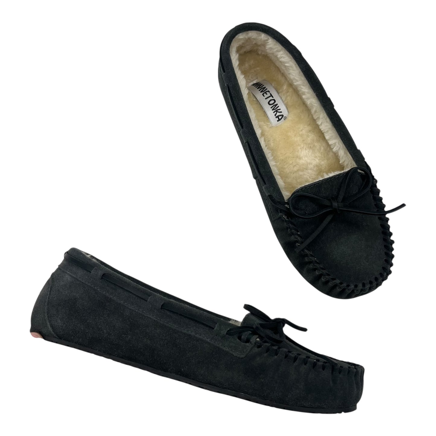 Shoes Flats By Minnetonka In Grey, Size:10