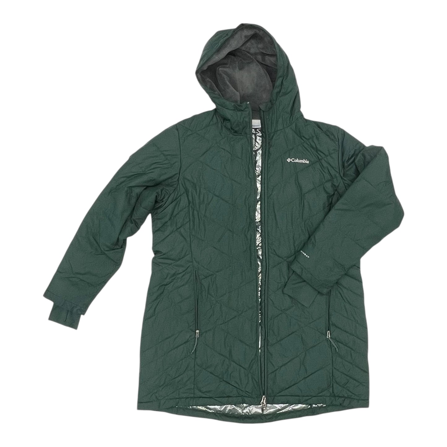 Coat Puffer & Quilted By Columbia In Green, Size:1X